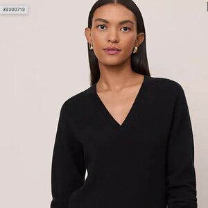 ANN TAYLOR Black 100% Cashmere Sweater - Size XL NWT!!!
